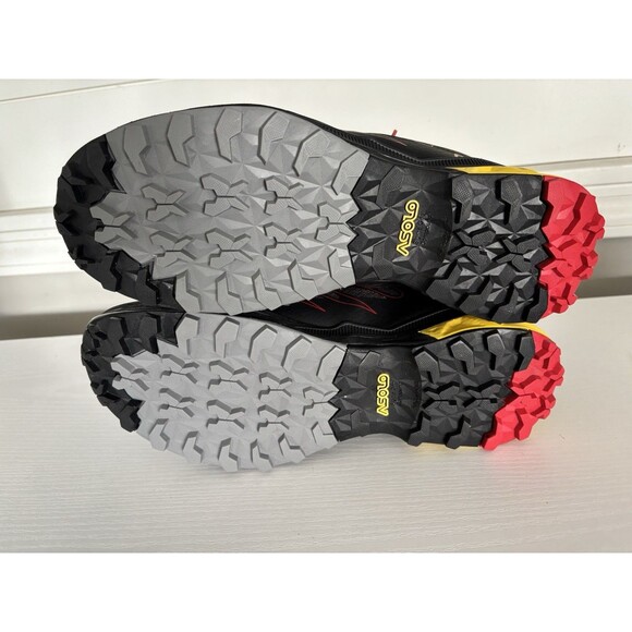 ASOLO Softrock Hiking Shoes - Men\'s 9.5 Black/Black/Yellow main image 6